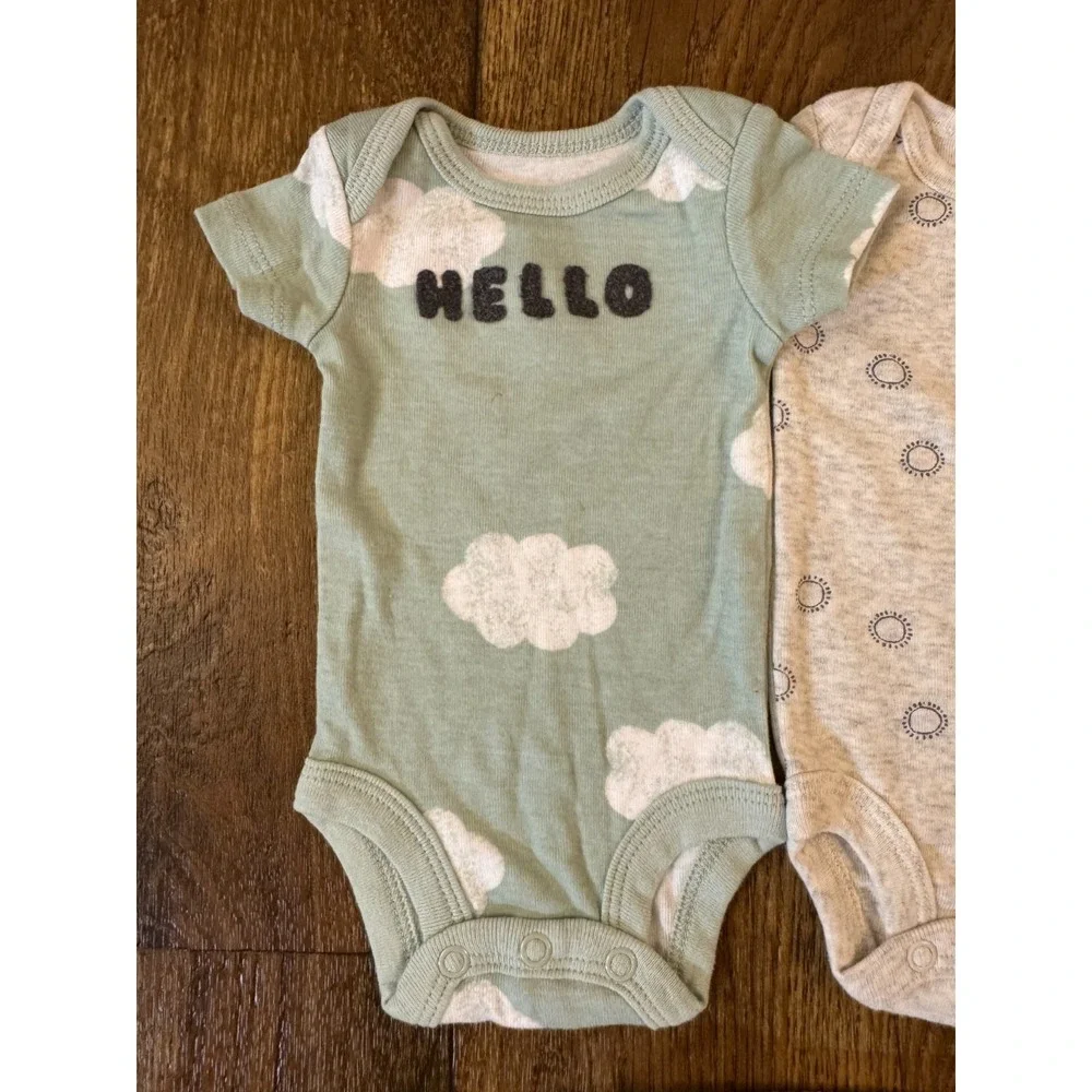Carter's Baby Boy Unisex Preemie Bodysuits‎ Tee Shirts Clothes Lot Reborn Doll